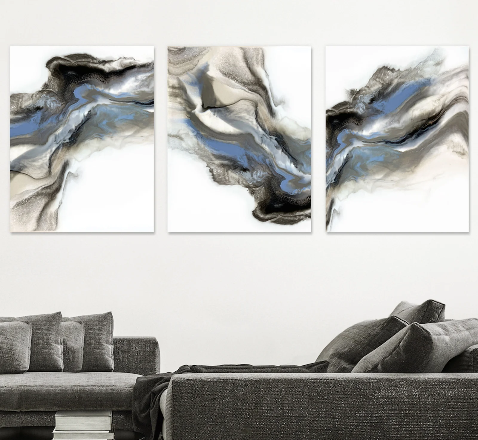 Grey Smoke - Triptych