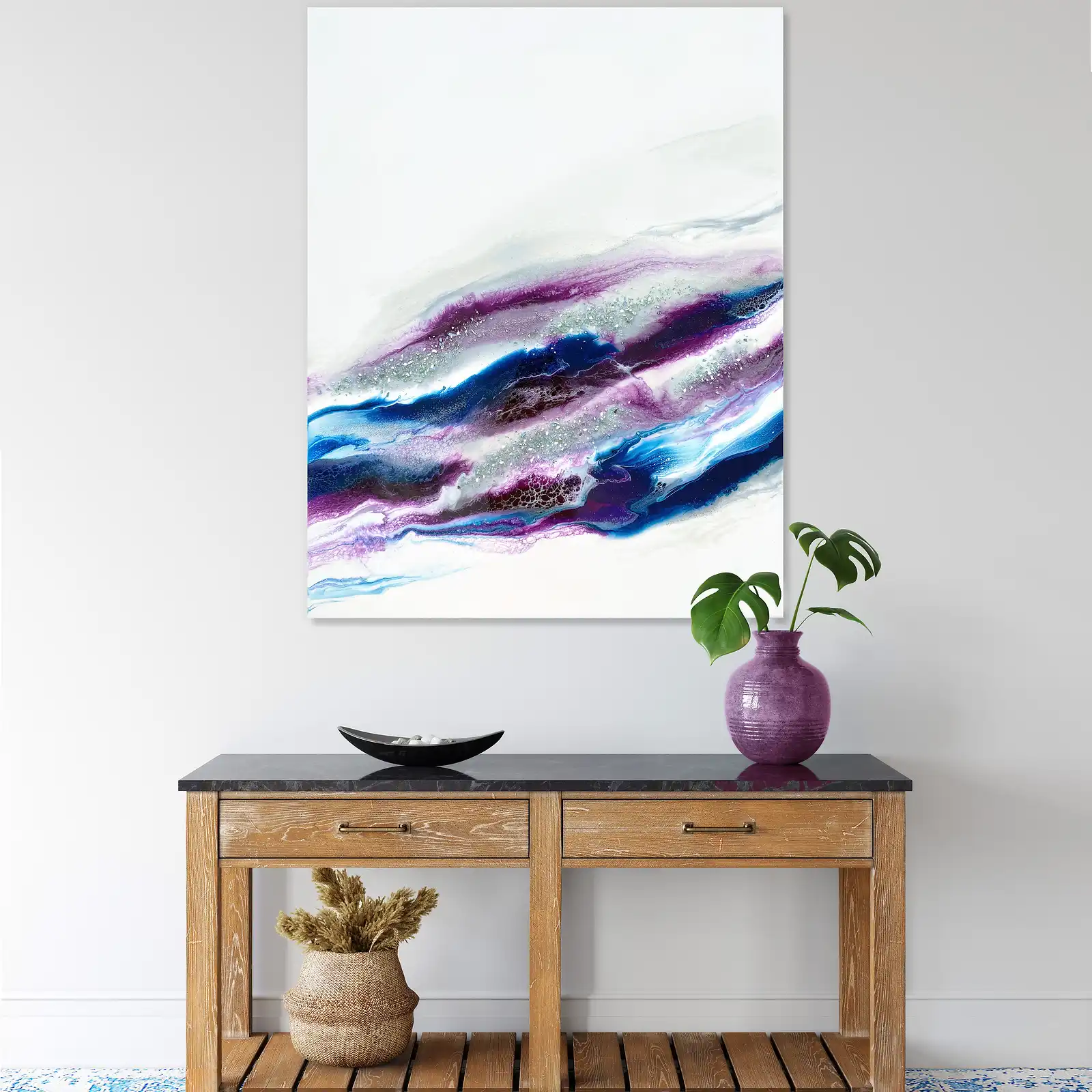 Thumbnail: Blue And Purple Wave *Paint To Order
