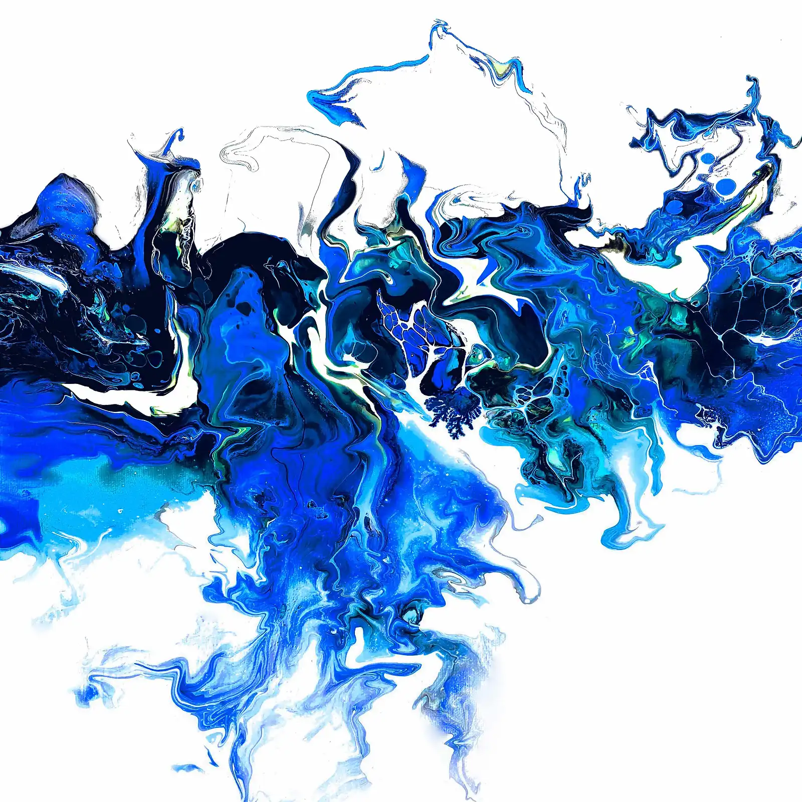 Thumbnail: Colorful White Wave - Triptych