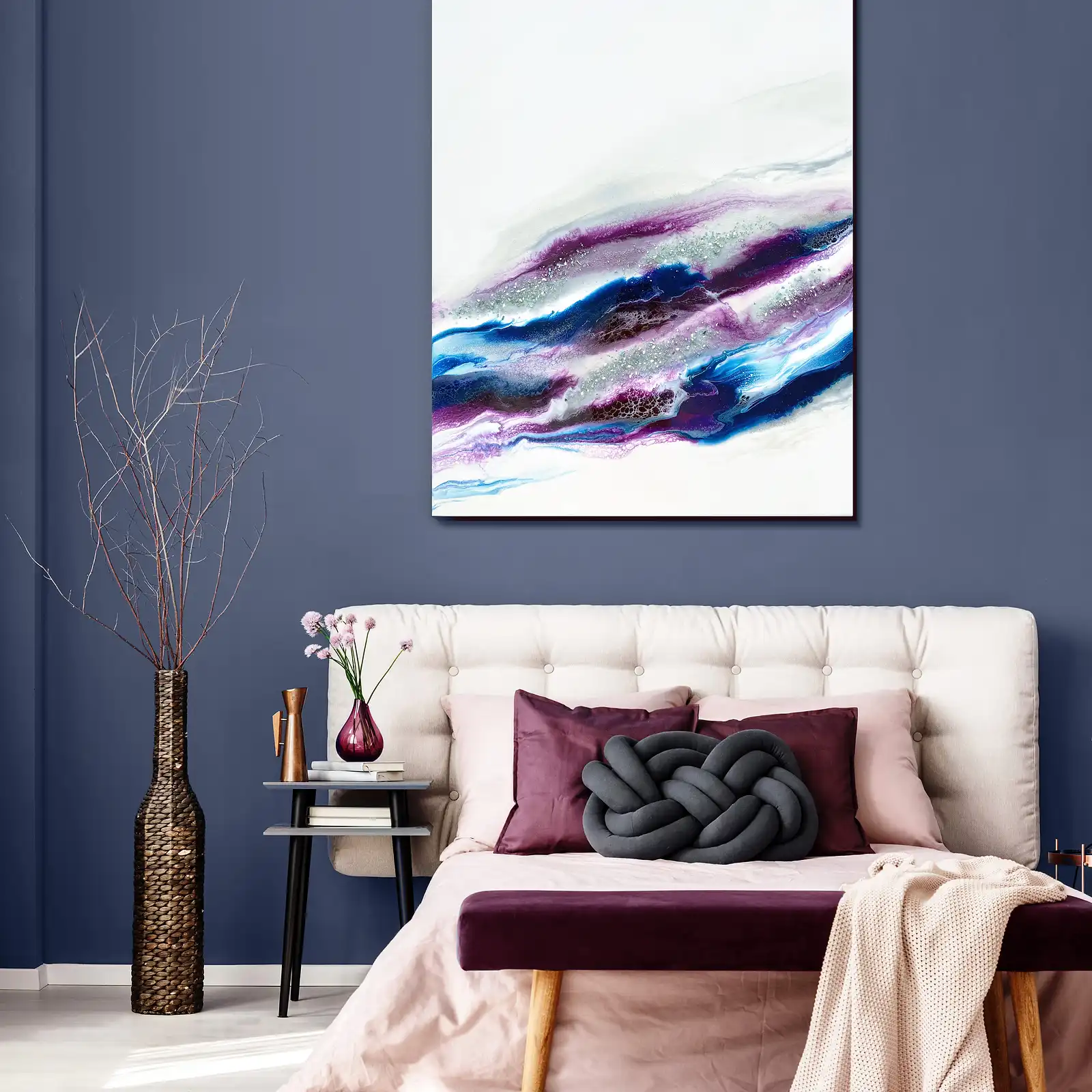 Thumbnail: Blue And Purple Wave *Paint To Order