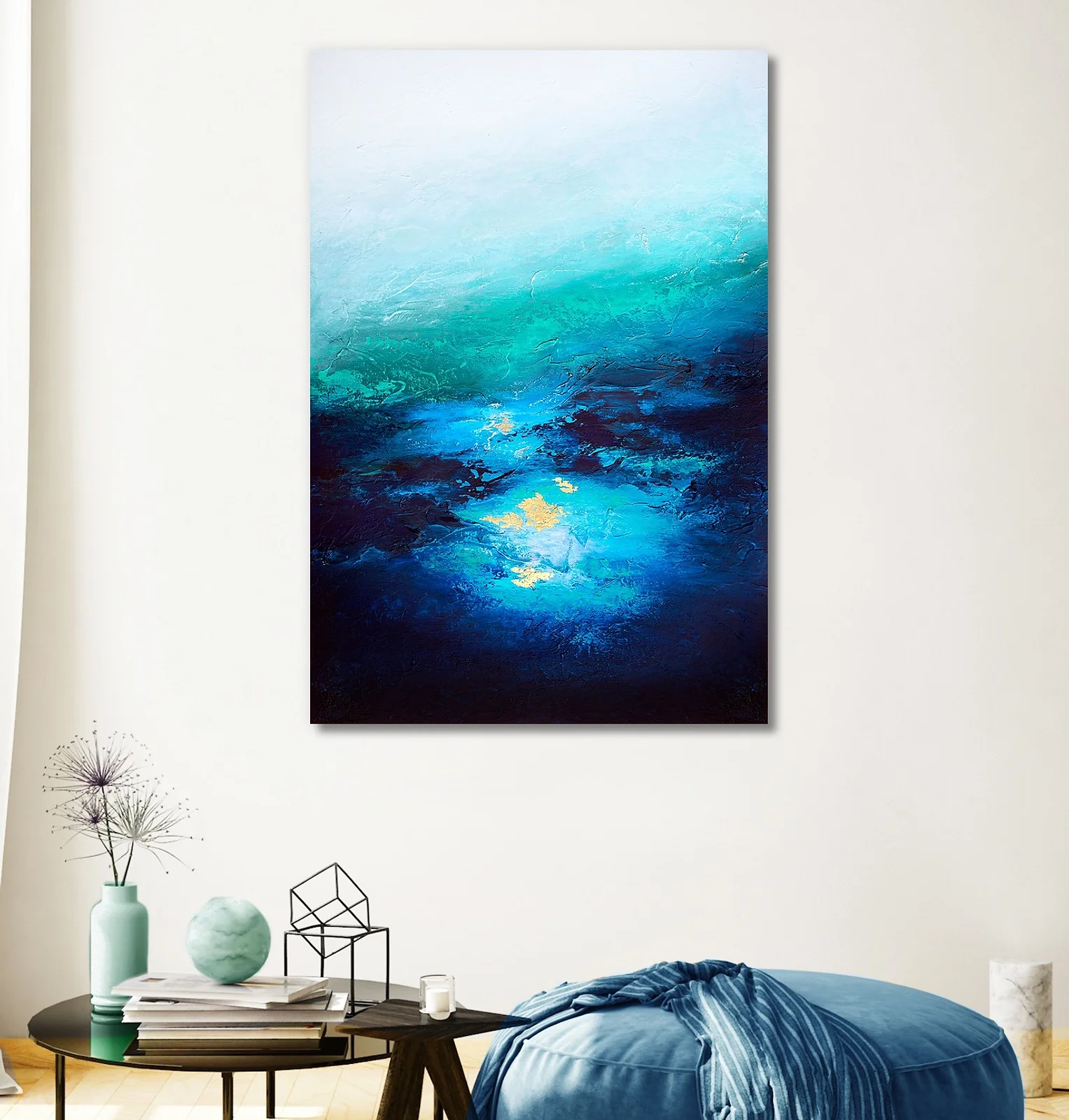 Under Great Depths Canvas Print