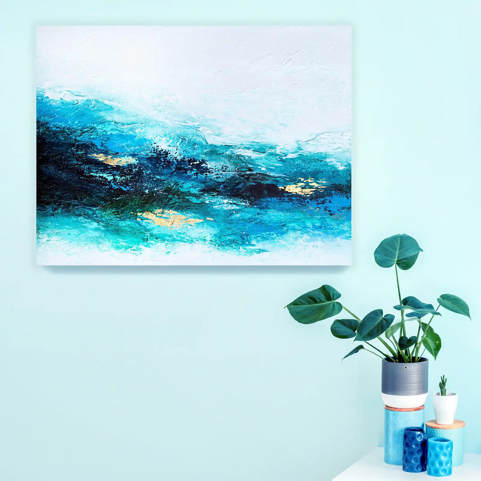 Thumbnail: Flourishing Wave Canvas Print