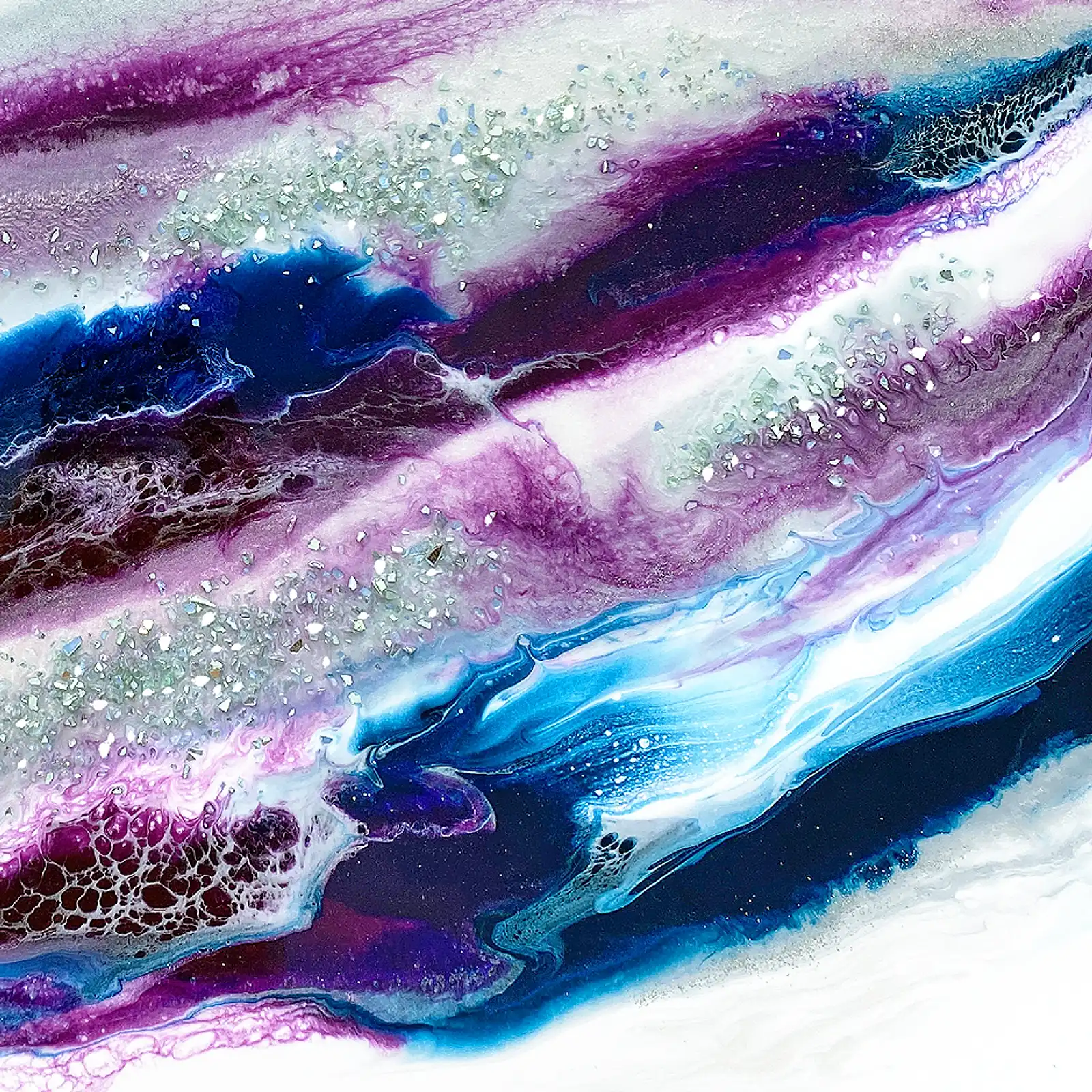 Thumbnail: Blue And Purple Wave *Paint To Order
