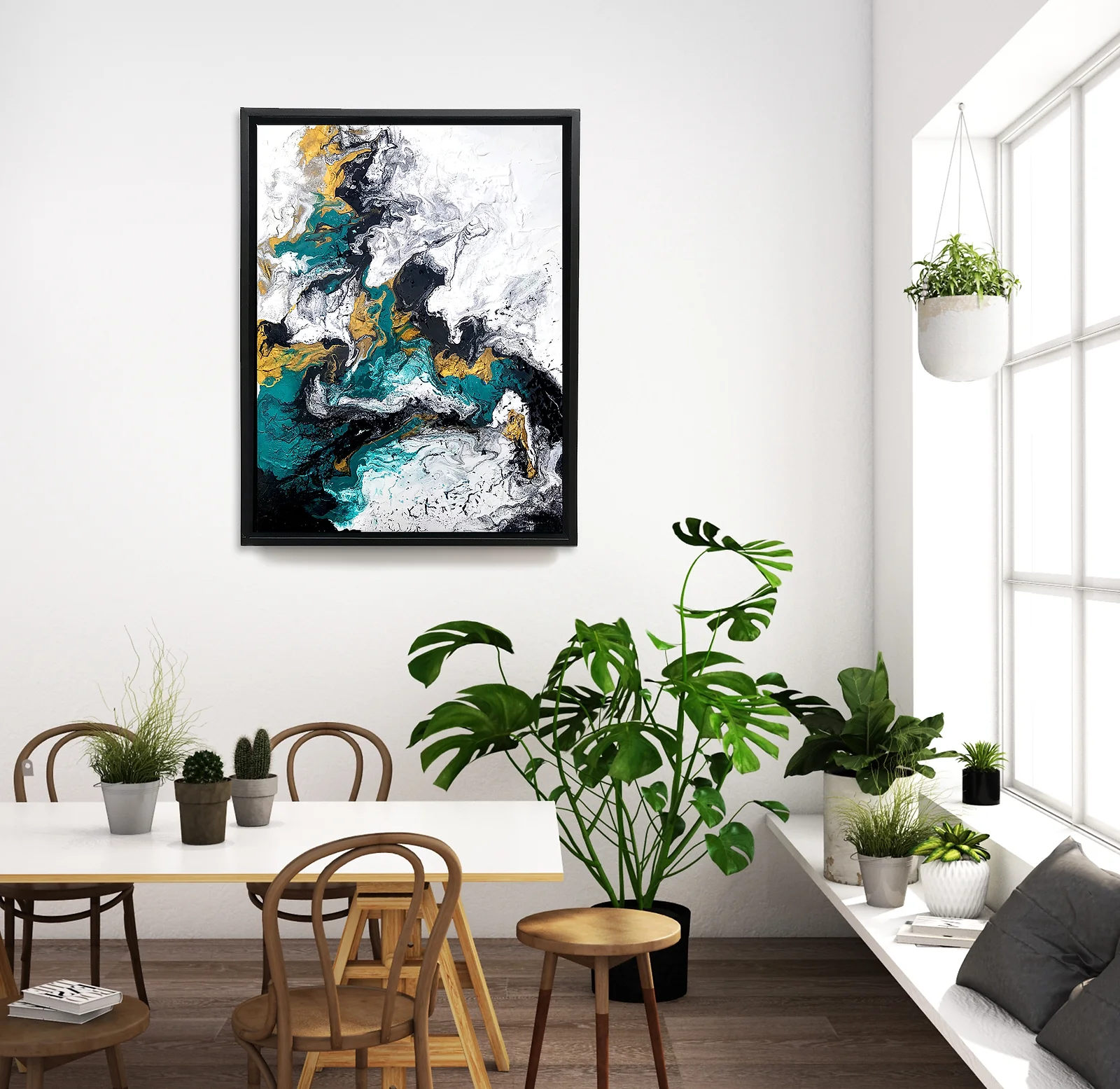 Bronzing Green Canvas Print