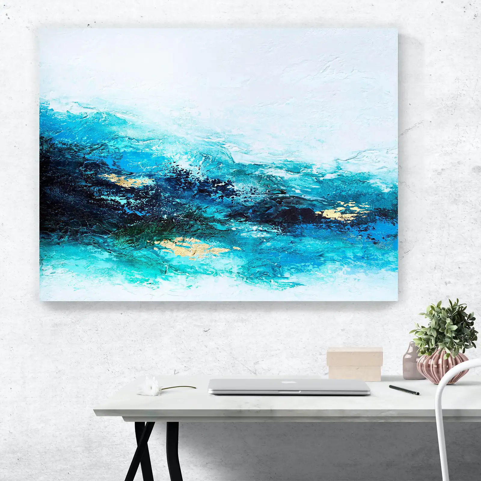 Thumbnail: Flourishing Wave Canvas Print