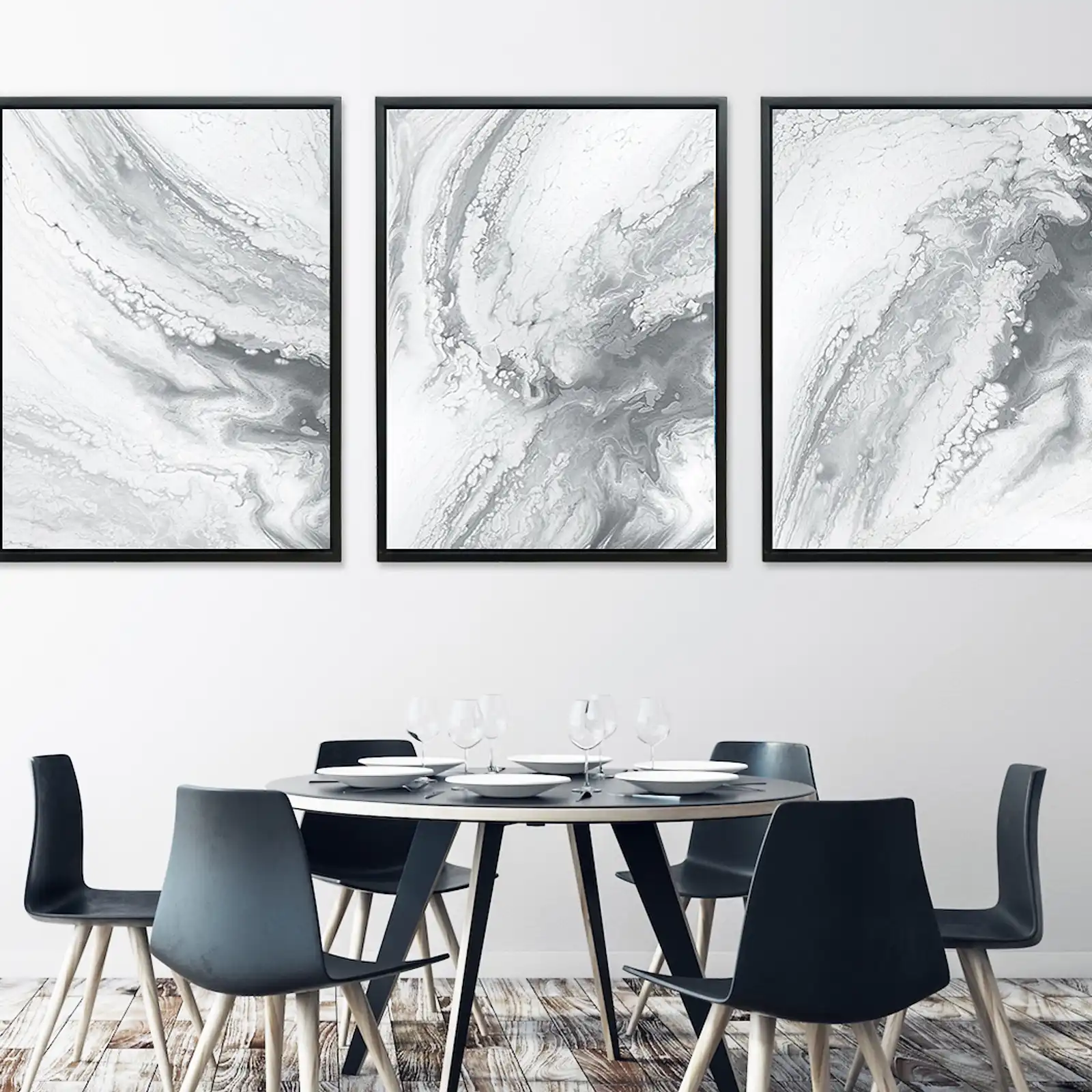 Thumbnail: Marble Grey - Triptych