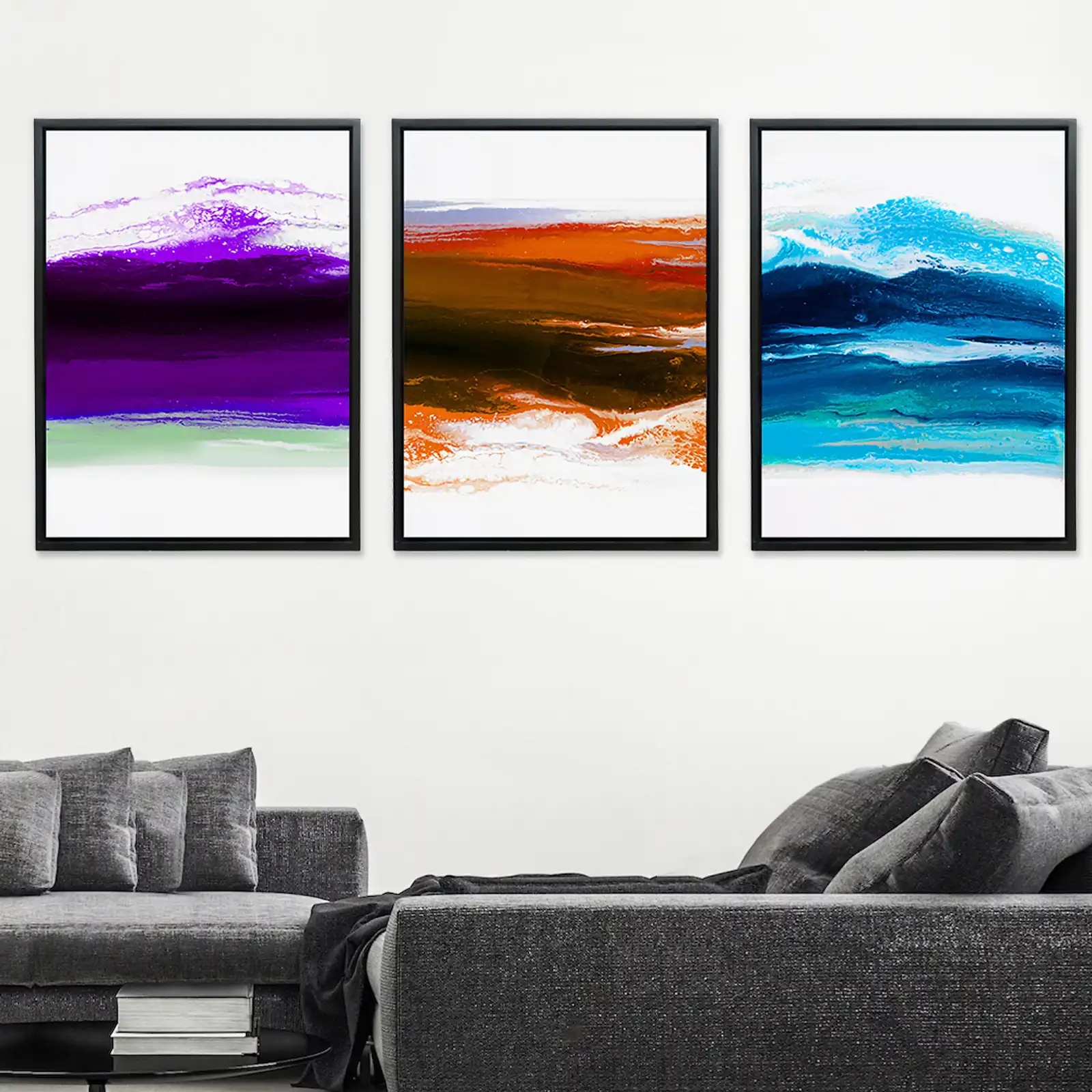 Thumbnail: Rainbow Wave - Triptych