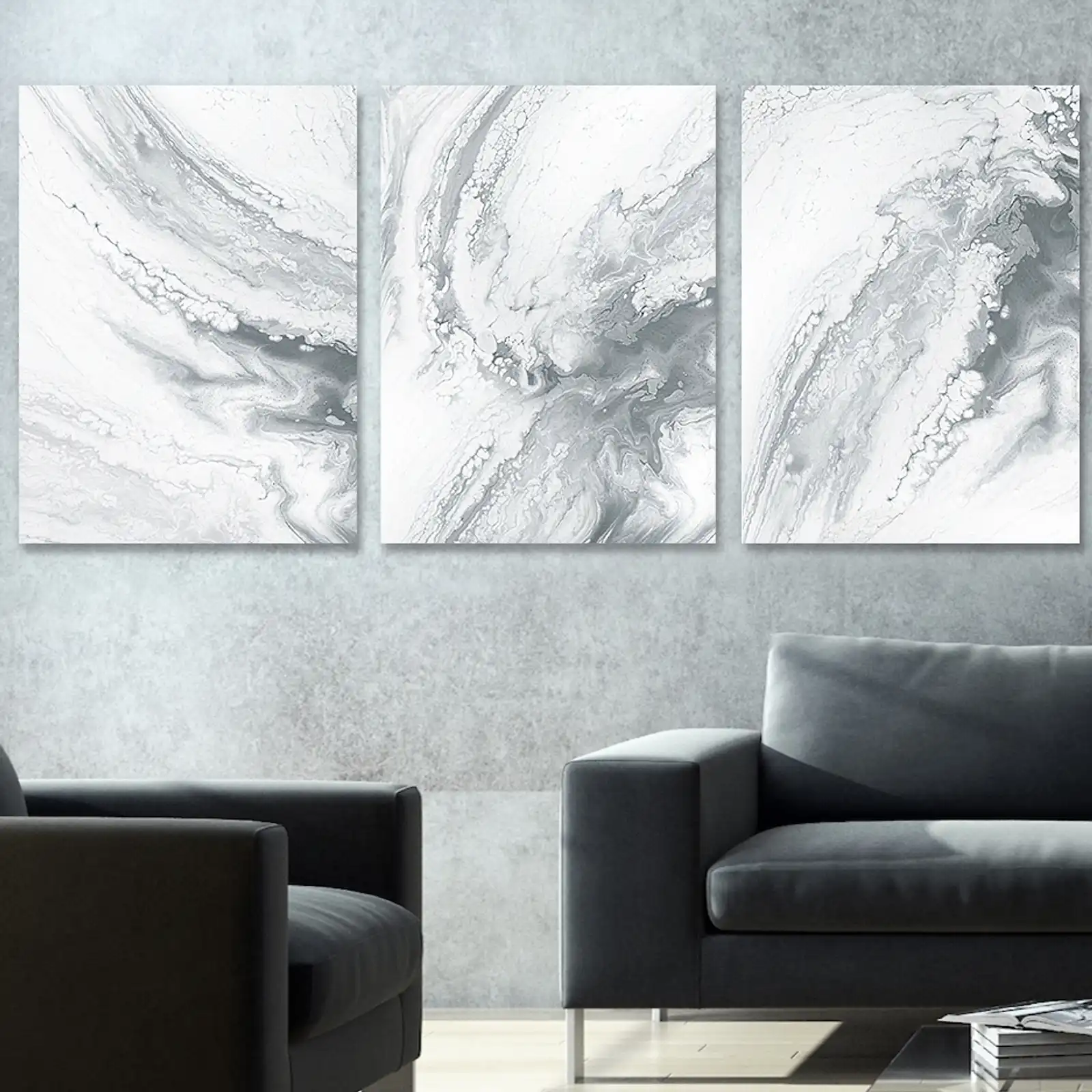Thumbnail: Marble Grey - Triptych