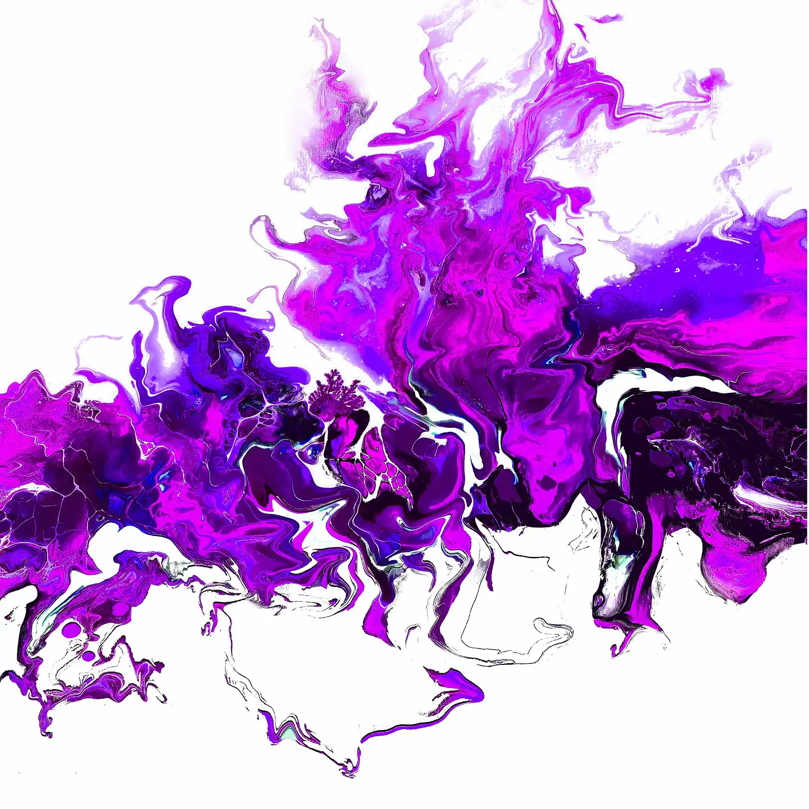 Thumbnail: Colorful White Wave - Triptych