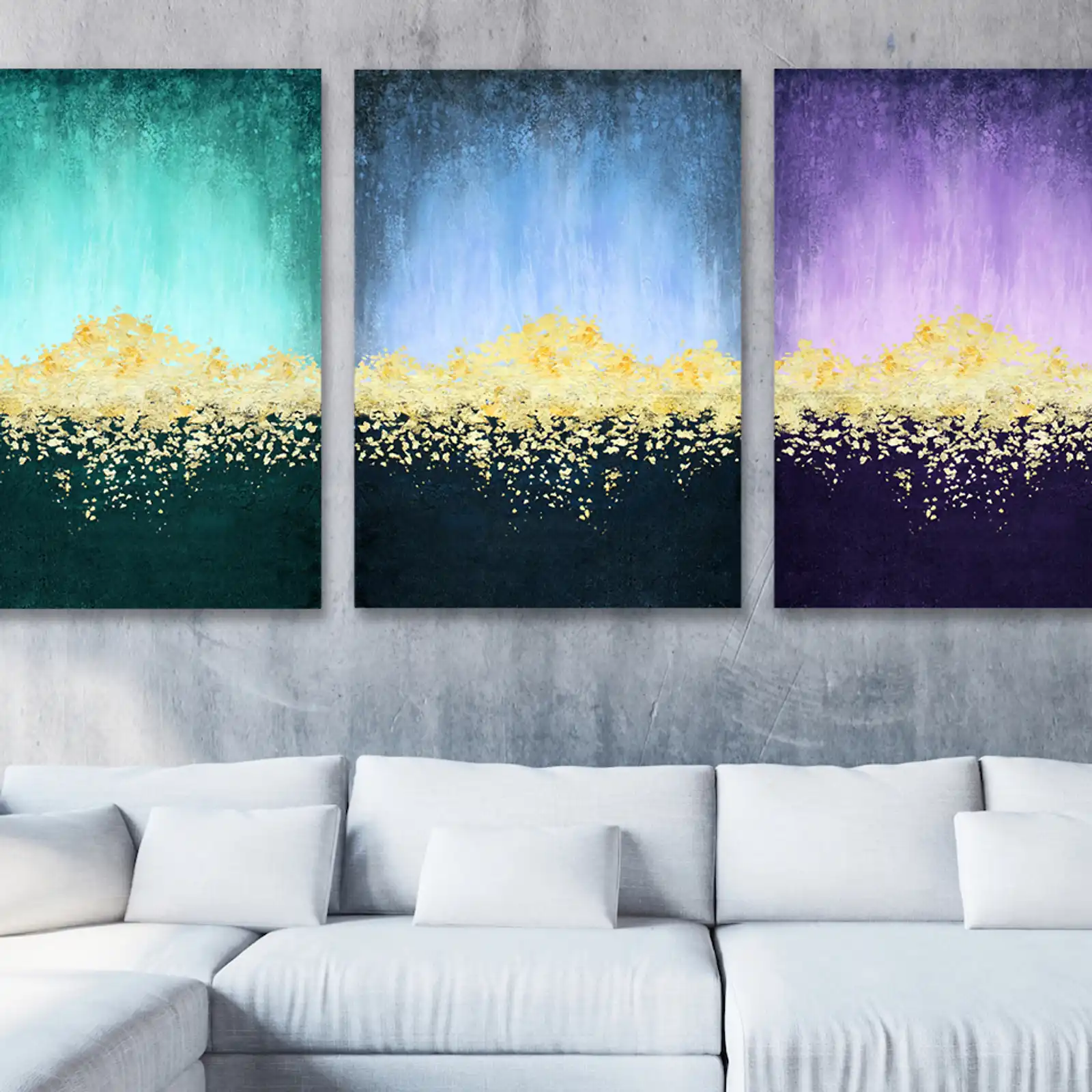 Thumbnail: Golden Daylight - Triptych